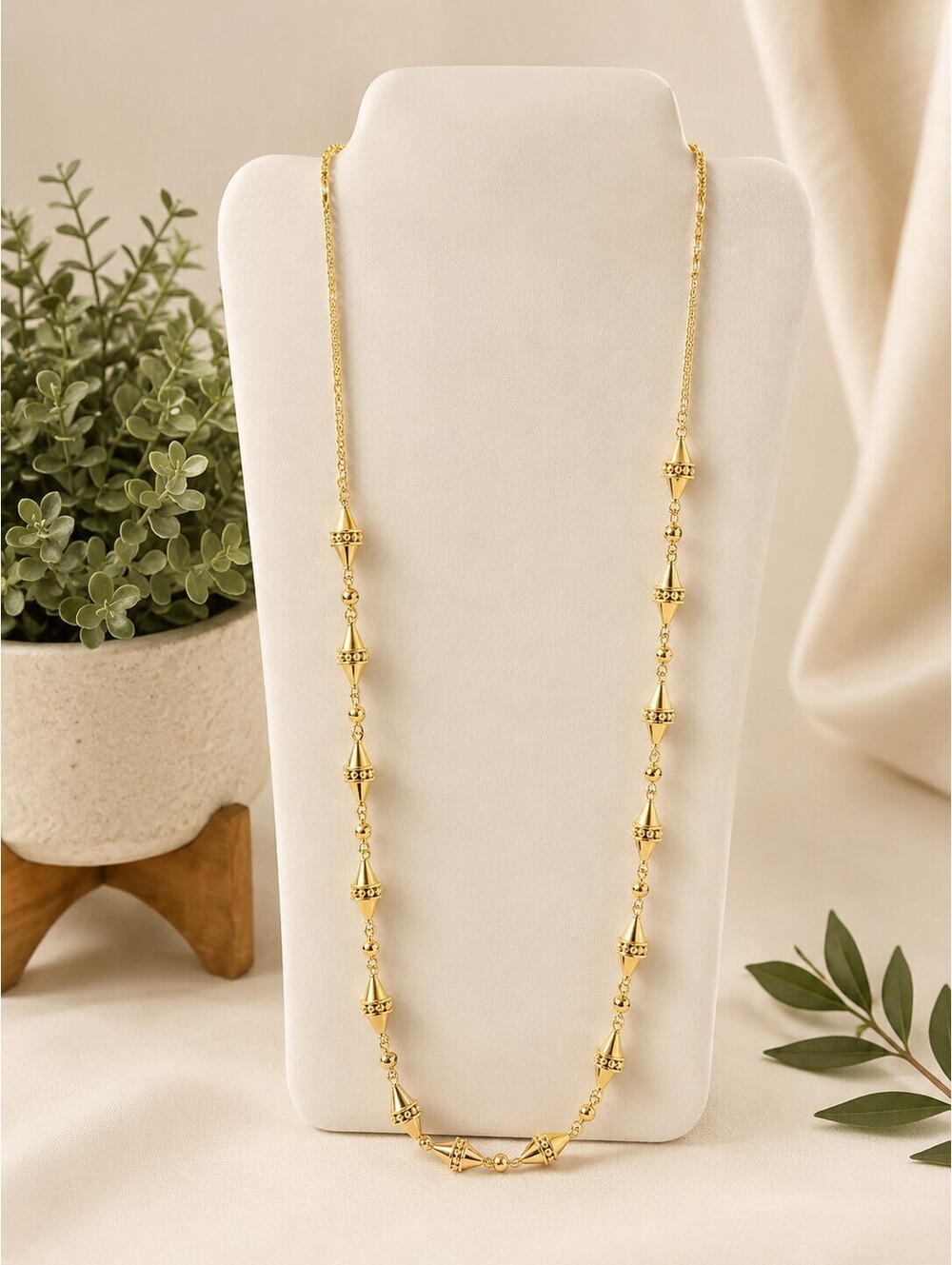 Olive Bead necklace